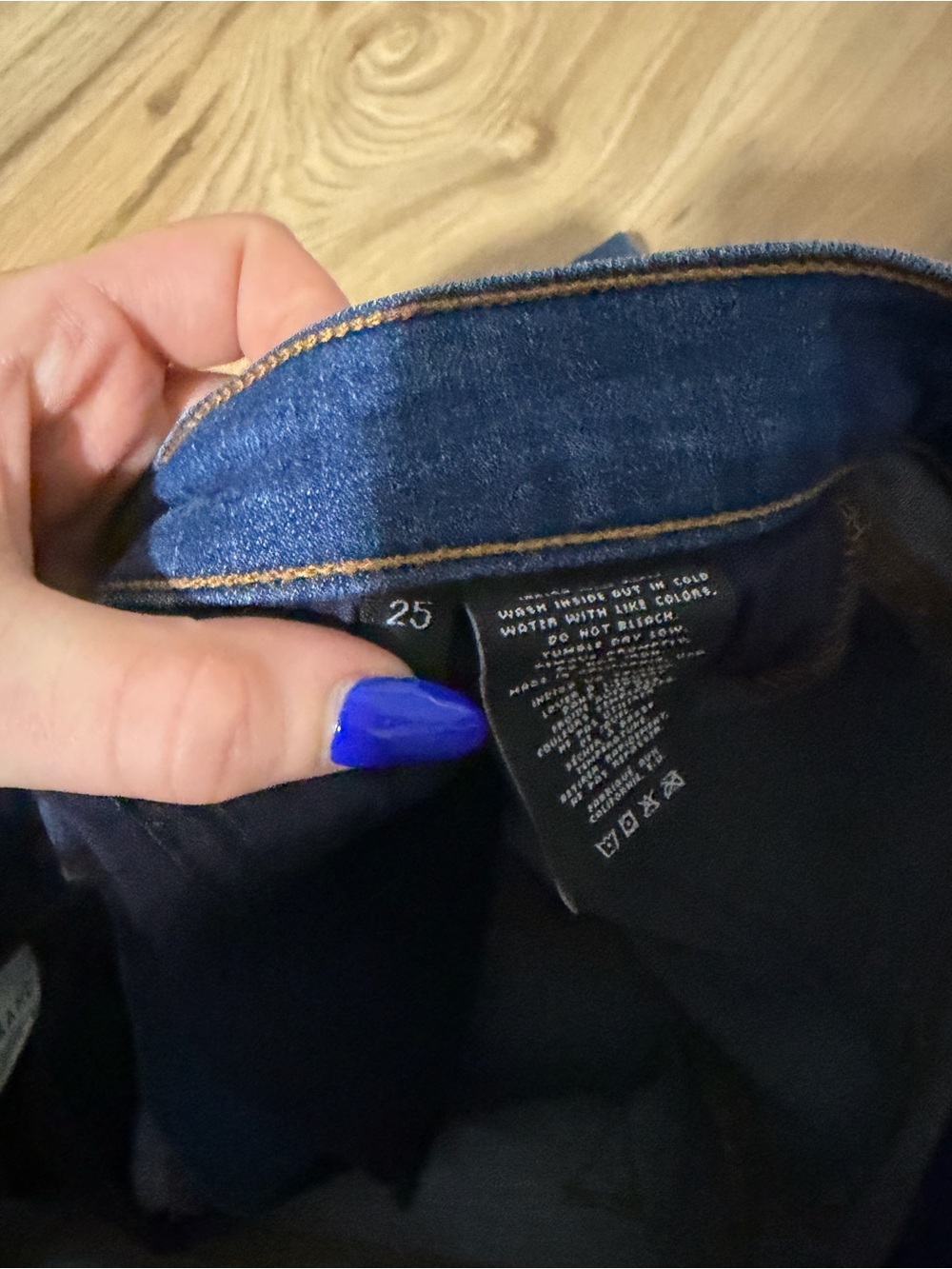 J Brand Women's Dark Blue Flare Jeans - Picture 4 of 4